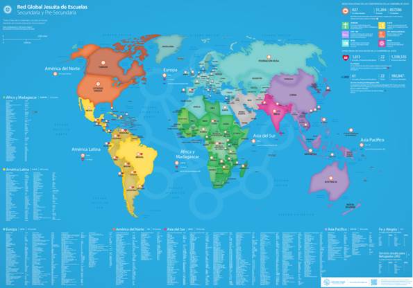 mapa universidades jesuitas
