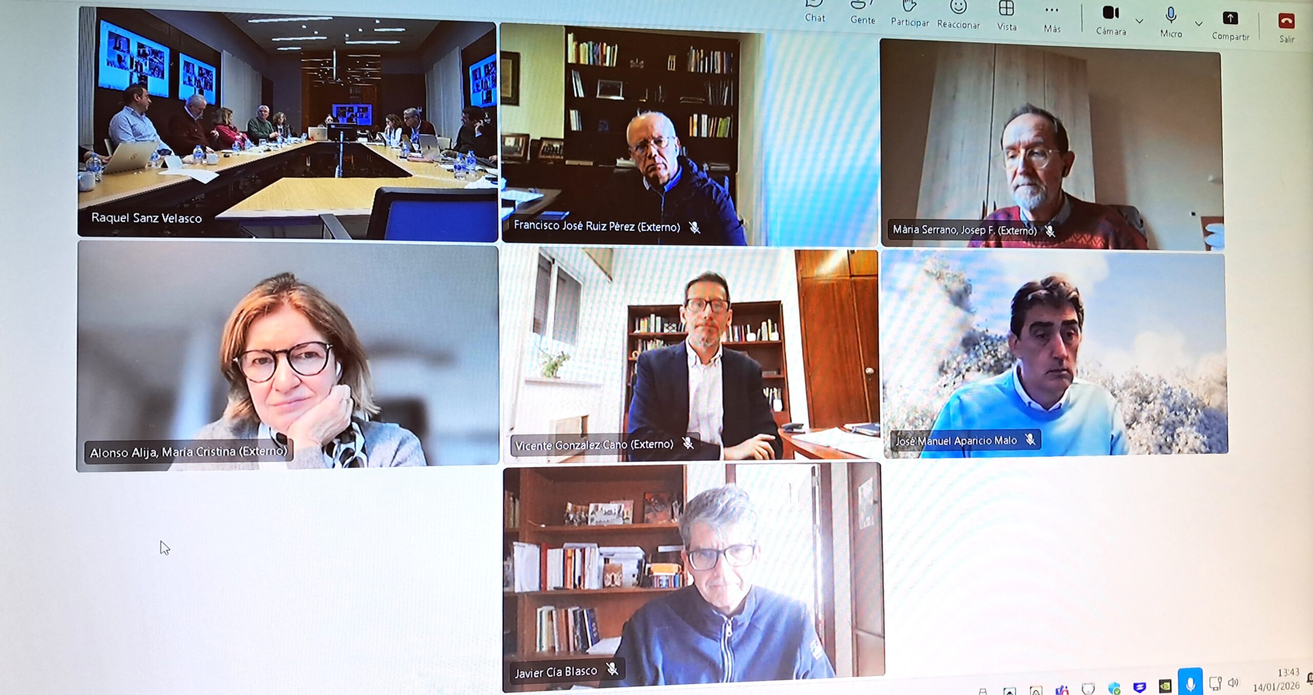 Reunión comisión UNIJES enero 2026